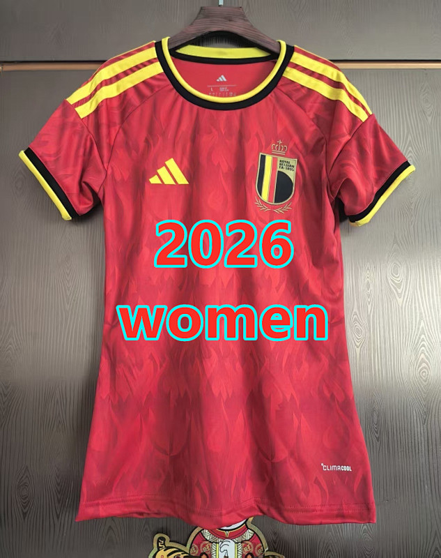 Belgium Home Women Jersey S-2XL
