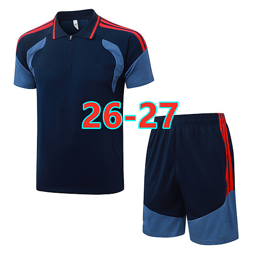 26-27 Bayern Short Sleeve Polo Tracksuit S-2XL Polo
