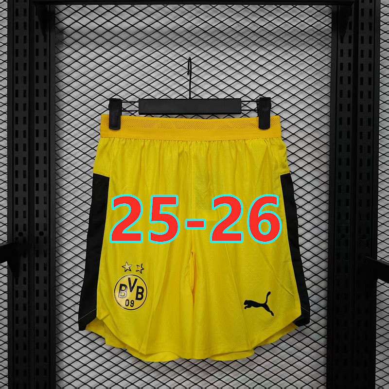 25-26 Dortmund Home Player Version Shorts S-3XL