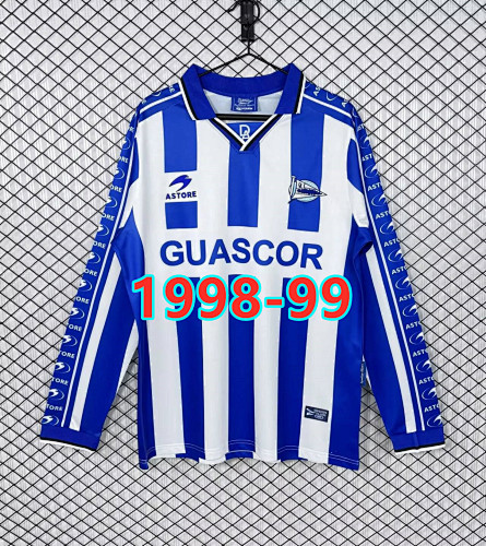 Alaves Home Retro Fans Version Long Jersey S-2XL