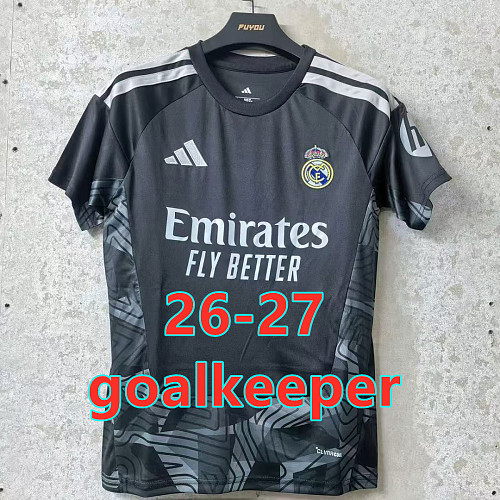 26-27 Real Madrid Goalkeeper Fans Version Jersey S-2XL
