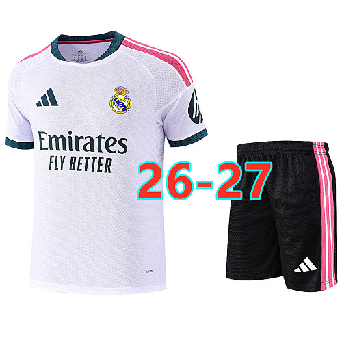 26-27 Real Madrid Short Sleeve Tracksuit S-2XL