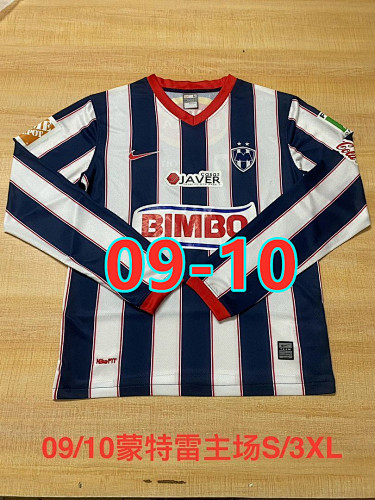 09-10 Monterrey Home Retro Long Sleeve Jersey S-3XL