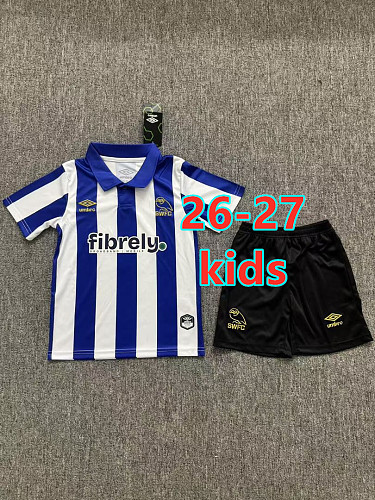 26-27 Sheffield Wednesday Home Kids Jersey+shorts Kit 16 -28