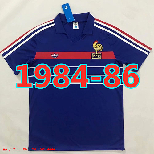 France Retro TopThai Quality Home Jersey S-2XL