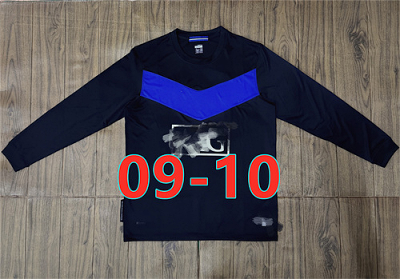09-10 Manchester United Away Retro Long Jersey S-2XL