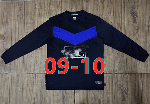 09-10 Manchester United Away Retro Long Jersey S-2XL