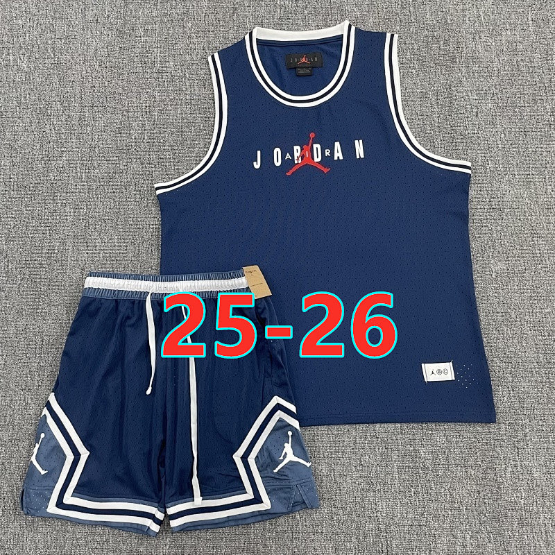 25-26 A-J Vest+shorts Basketball Kit XS-4XL