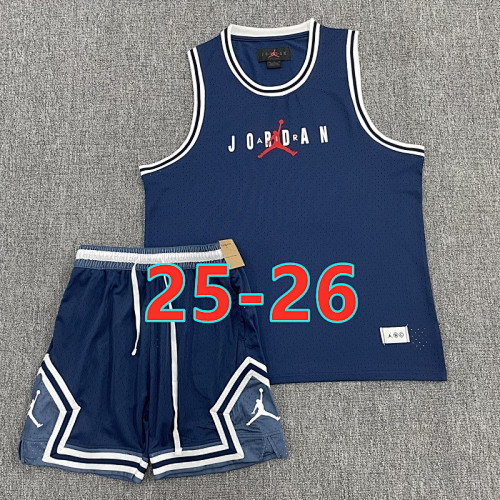 25-26 A-J Vest+shorts Basketball Kit XS-4XL