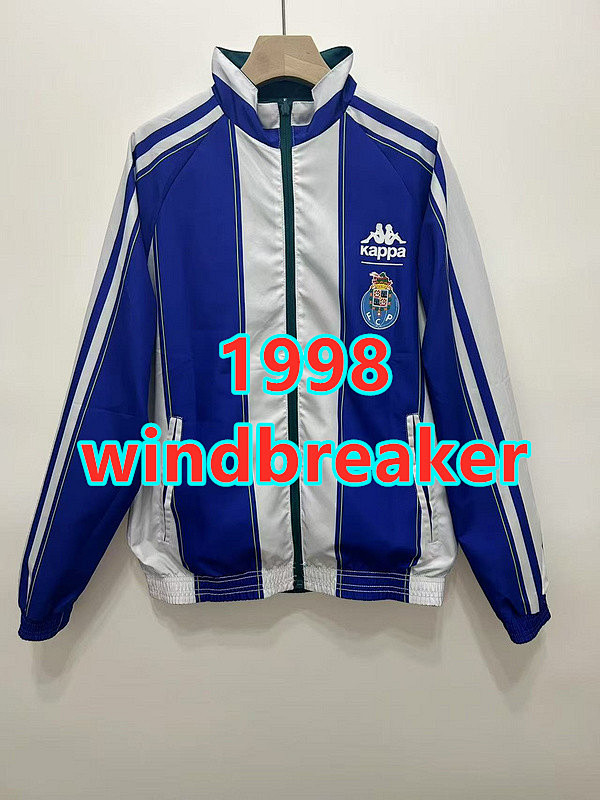 Porto Retro Embroidery Reversible Windbreaker S-2XL
