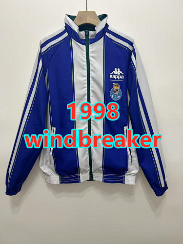 Porto Retro Embroidery Reversible Windbreaker S-2XL