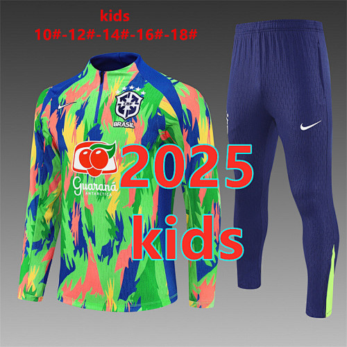 Brazil Kids Long Sleeve Tracksuit 10- 18