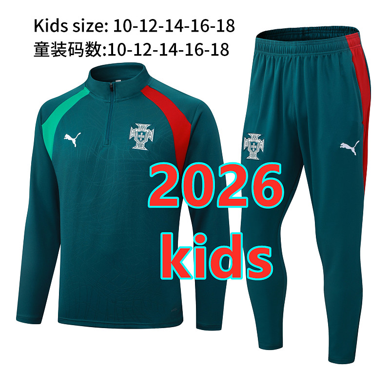 Portugal Kids Long Sleeve Tracksuit 10 -18