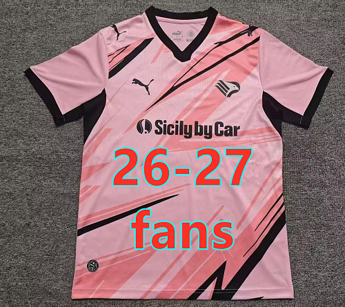 26-27 Palermo Home Fans Version Jersey S-4XL