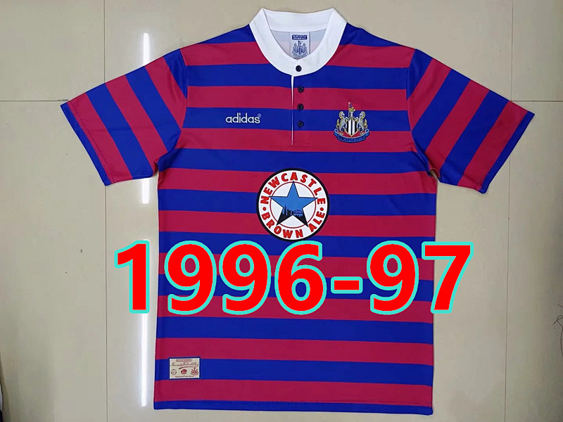 Newcastle United Retro TopThai Quality Home Jersey S-2XL