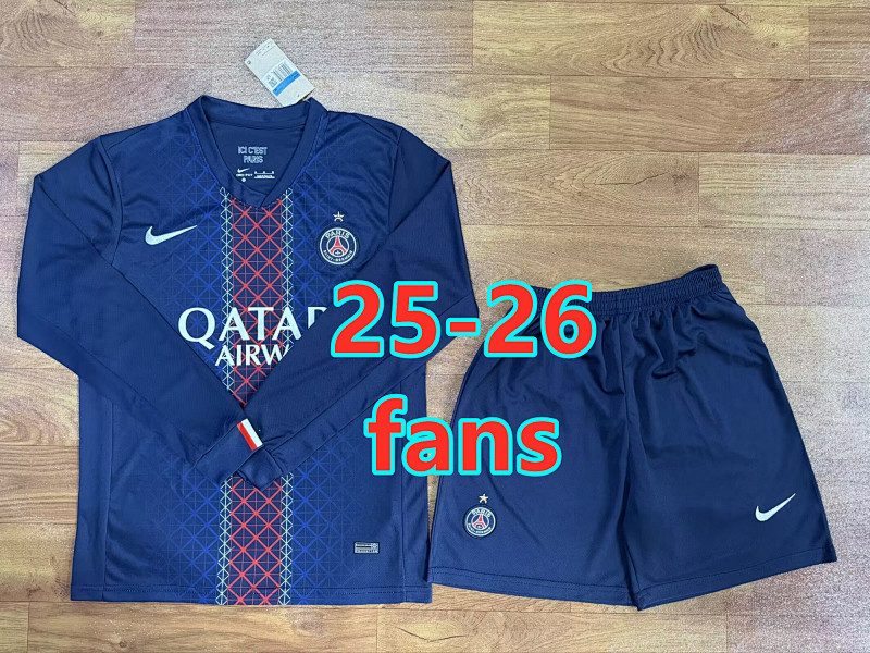 Balenciaga Fifa 25-26 Paris Psg Home Fans Long Jersey+shorts S-2XL