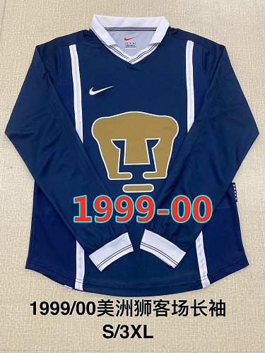 Pumas Unam Away Retro Long Jersey S-3XL