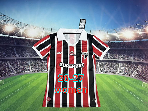 26-27 Sao Paulo Away Women Jersey S-2XL