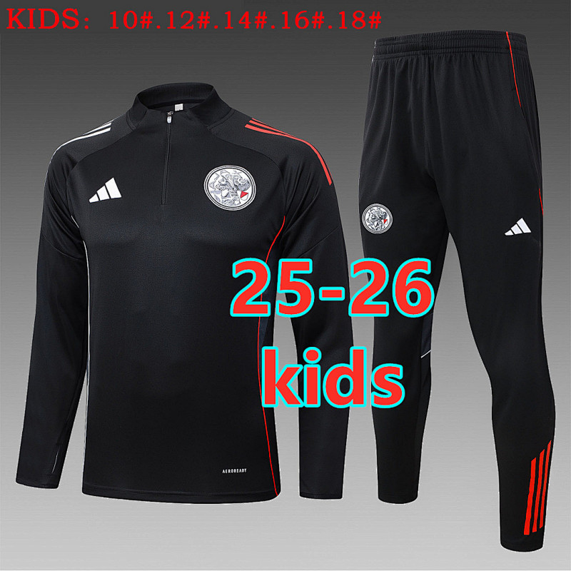 25-26 Ajax Kids Long Zipper Jacket 10 -18