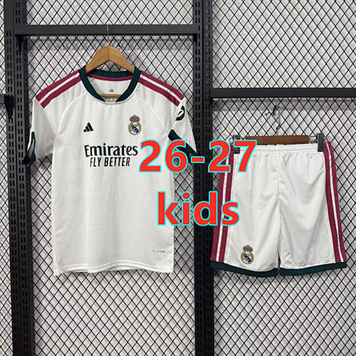 26-27 Real Madrid Home Kids Jersey+shorts Kit 16 -28