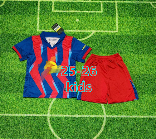 25-26 Barcelona 4th Kids Jersey+shorts Kit 16 -28