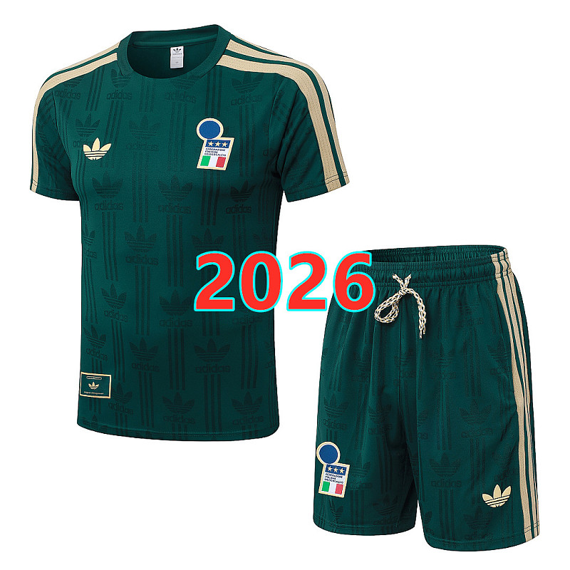 Italy Training Player Short Sleeve Kit S-2XL