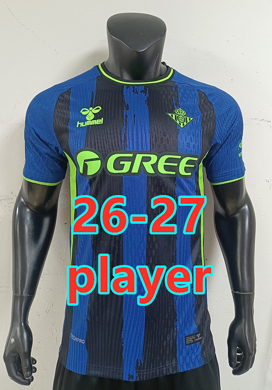 26-27 Real Betis Away Player Version Jersey S-2XL