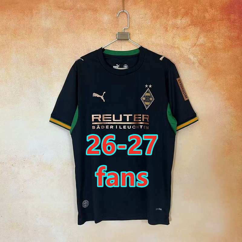 26-27 Monchengladbach Away Fans Version Jersey S-4XL