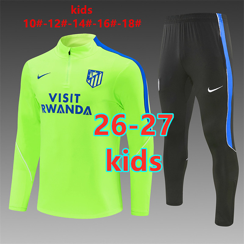 26-27 Atletico Madrid Kids Long Sleeve Tracksuit 10 -18