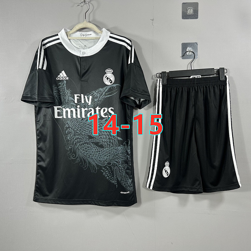 14-15 Real Madrid Third Retro TopThai Short+shorts Kit S-2XL