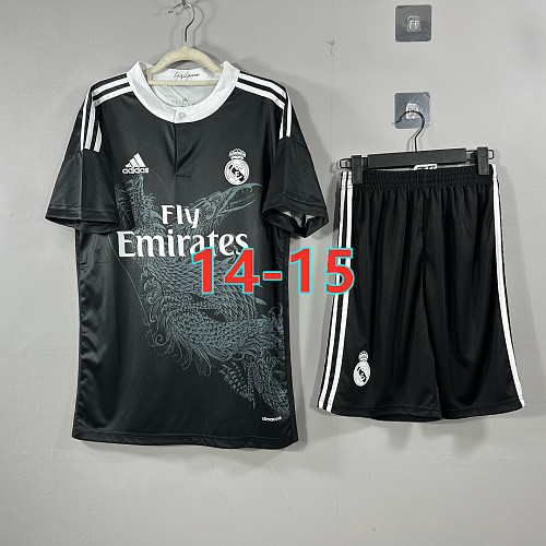14-15 Real Madrid Third Retro TopThai Short+shorts Kit S-2XL
