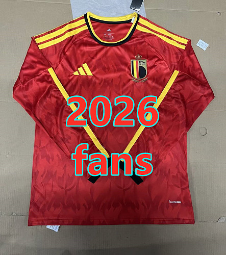 Belgium Home Fans 16 Teams Long Jersey S-4XL 16