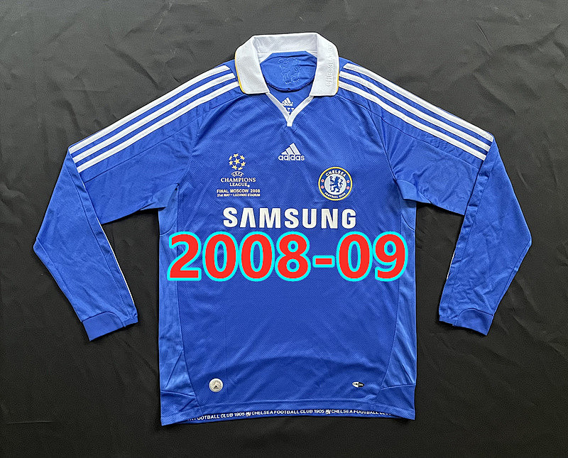 Chelsea Home Retro Long Jersey S-2XL