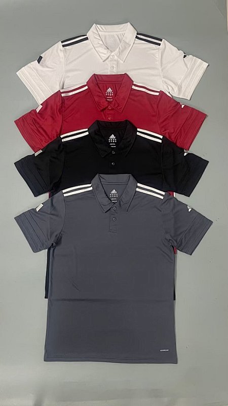 Adidas 26-27 A-D Short Sleeve Polo Jersey S-2XL Polo