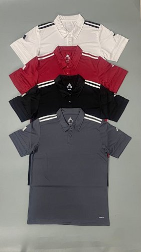 Adidas 26-27 A-D Short Sleeve Polo Jersey S-2XL Polo