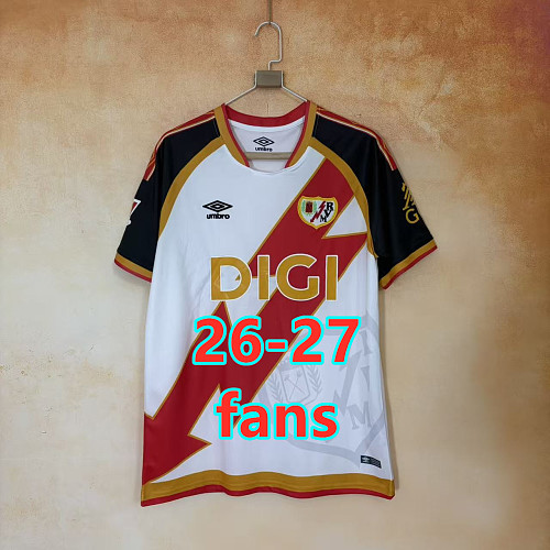 26-27 Rayo Vallecano Home Fans Version Jersey S-4XL