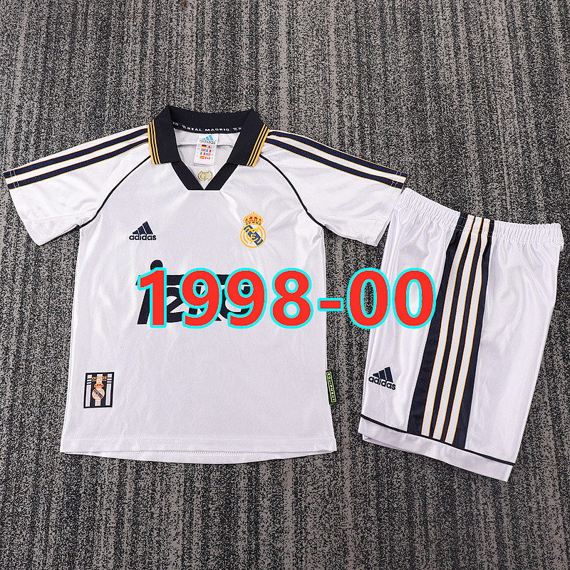 Real Madrid Home Kids Retro Jersey 16 -28