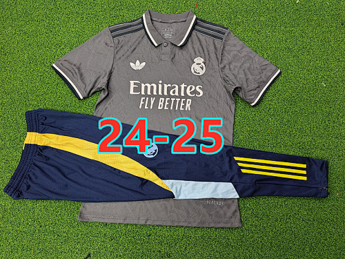 24-25 Real Madrid Third Short Sleeve+pants Kit S-2XL