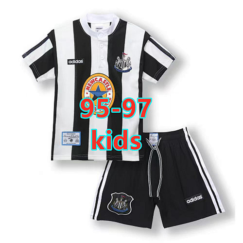 Newcastle United Home Kids Retro Jersey-shorts Kit 16 -28