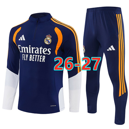 26-27 Real Madrid Long Sleeve Tracksuit S-2XL