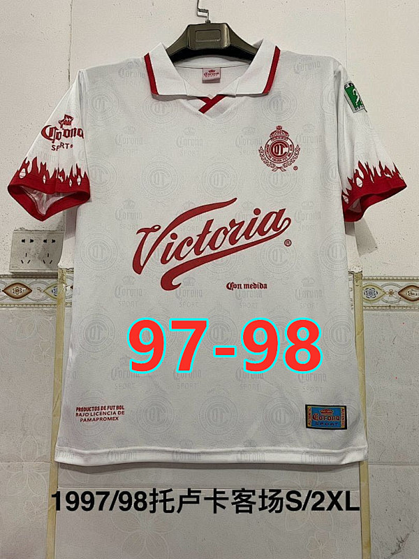 97-98 Toluca Away Retro Jersey S-2XL
