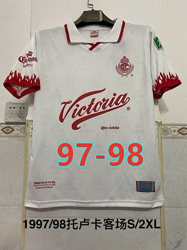 97-98 Toluca Away Retro Jersey S-2XL