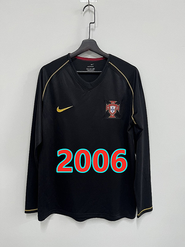 Portugal Away Retro Long Sleeve Jersey S-2XL