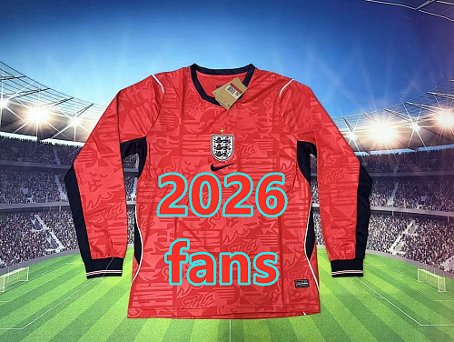 England Away Fans Long 32 Teams Jersey S-4XL 32