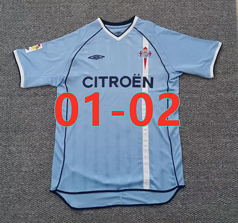 01-02 Celta Home Retro Fans Version Jersey S-2XL