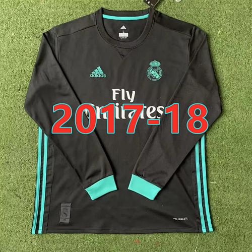 Real Madrid Retro Away Long Sleeve Jersey S-4XL