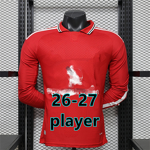 26-27 Manchester United Home Player Version Long Jersey S-3XL