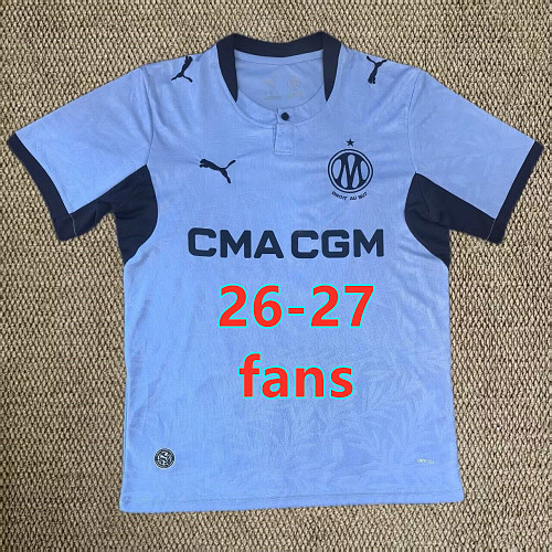 26-27 Marseille Third Fans Version Jersey S-4XL