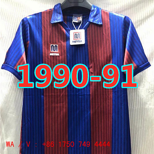 Barcelona Retro TopThai Quality Home Jersey S-2XL