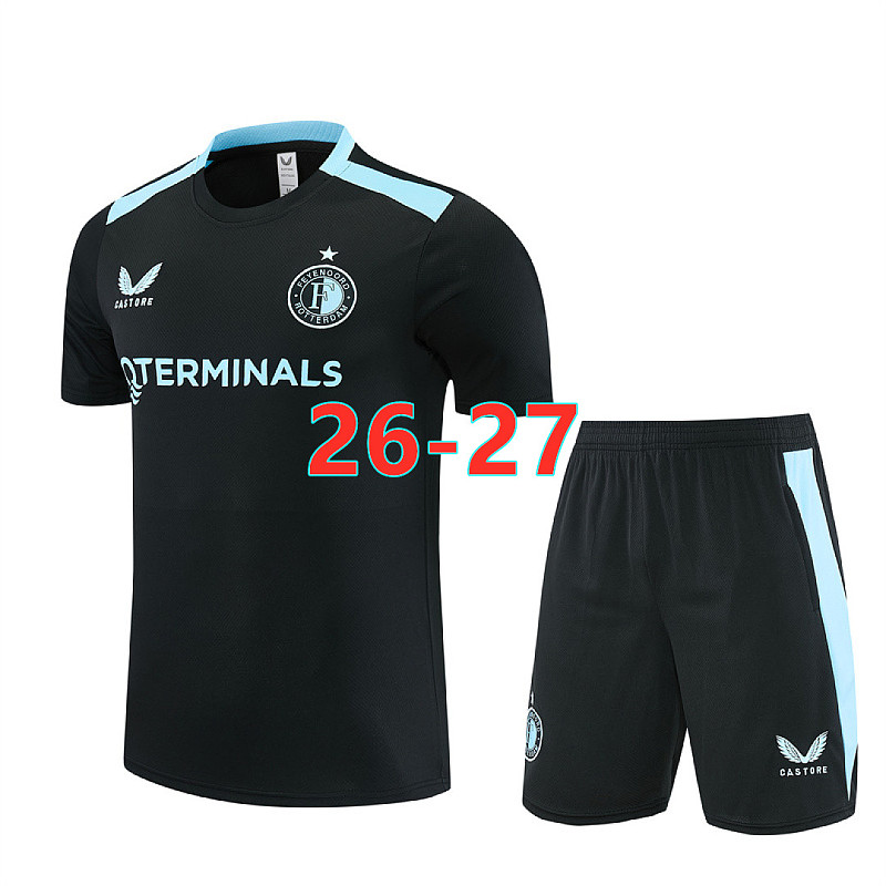 26-27 Feyenoord Short Sleeve Tracksuit Kit S-2XL